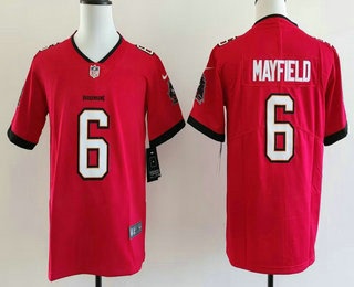 Youth Tampa Bay Buccaneers #6 Baker Mayfield Limited Red Vapor Jersey