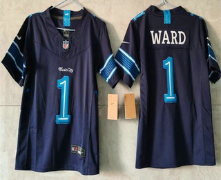 Youth Tennessee Titans #1 Cameron Ward Navy 2026 FUSE Rivalries Collection Limited Stitched Jersey