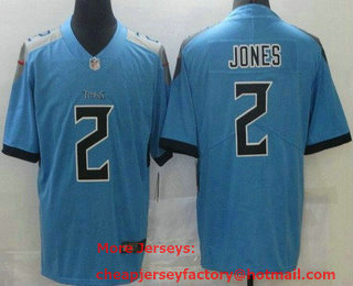 Youth Tennessee Titans #2 Julio Jones Limited Light Blue Vapor Jersey