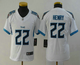 Youth Tennessee Titans #22 Derrick Henry Nike White New 2018 Vapor Untouchable Limited Jersey