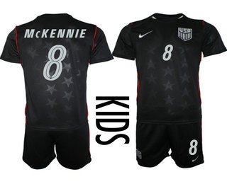 Youth USA National Team #8 Weston McKennie Away Navy 2026 World Cup Soccer Jersey Suit