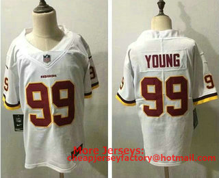 Youth Washington Redskins #99 Chase Young White 2020 NEW Vapor Untouchable Stitched NFL Nike Limited Jersey
