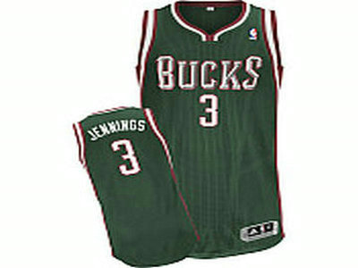 Milwaukee Bucks Brandon Jennings Revolution 3 Road Alternate Jersey