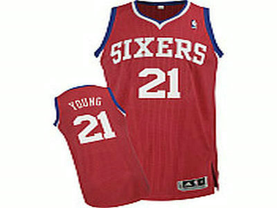 Philadelphia 76ers 21 Thaddeus Young Revolution 30 Road Jersey